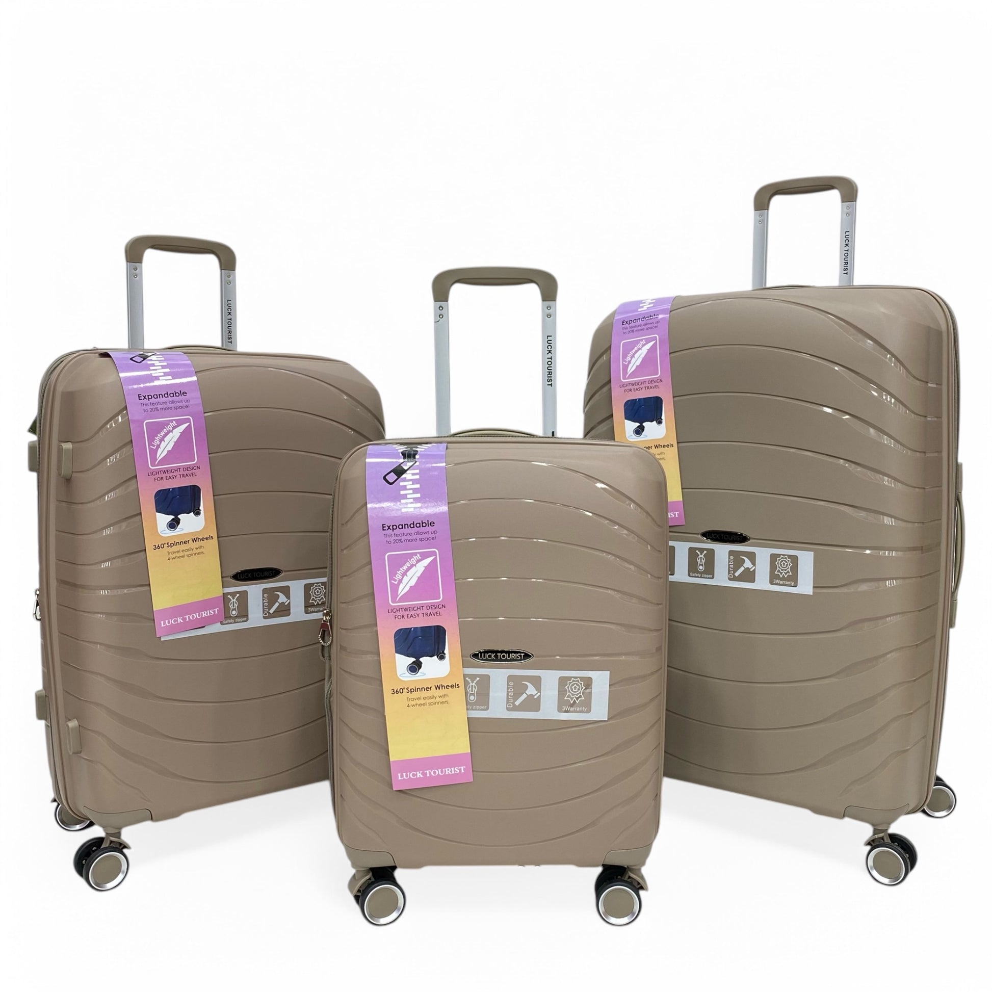 Luck Tourist Unbreakable 3 Pcs Travelset