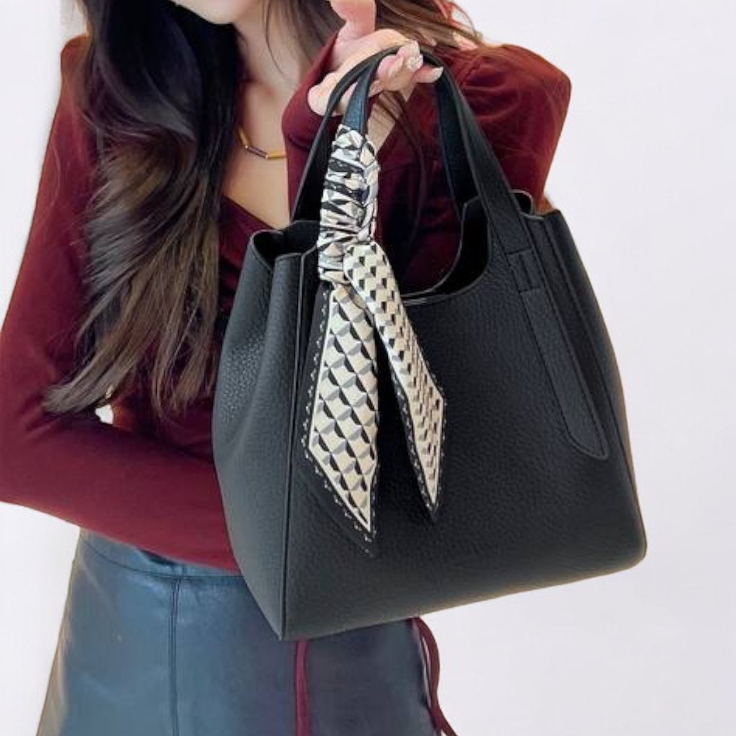 PU Soft High-End Leather Handbag