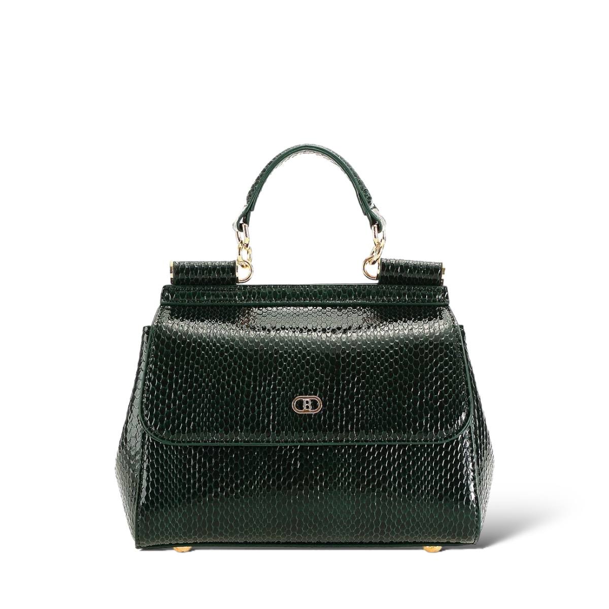 Bagco Shiny Snake Print Handbag