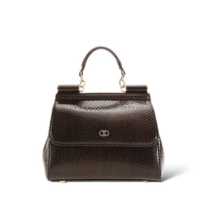 Bagco Shiny Snake Print Handbag